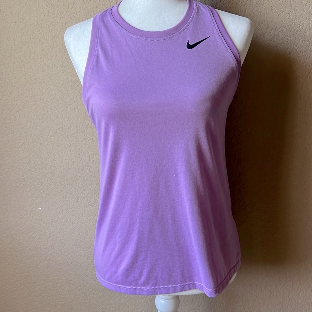 Nike Dri Fit pinkish lilac active wear tank top, size small